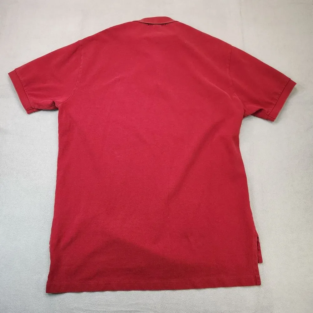 Polo Ralph Lauren Polo Shirt Men's XL Red Short Sleeve Pique Cotton‎ Pony Casual